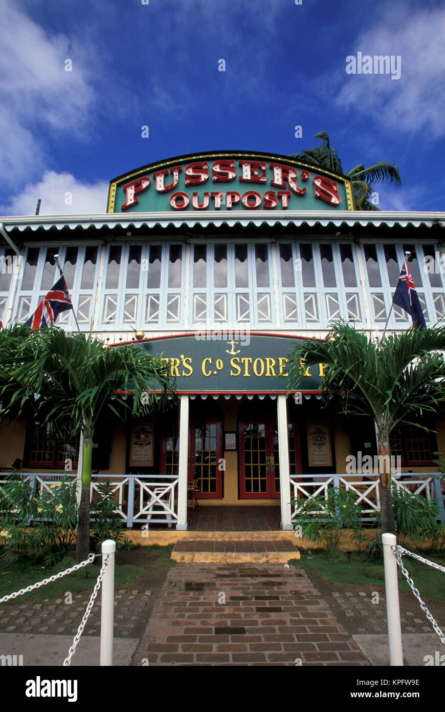 Caribbean, British Virgin Islands, Tortola. Store front Stock Photo - Alamy