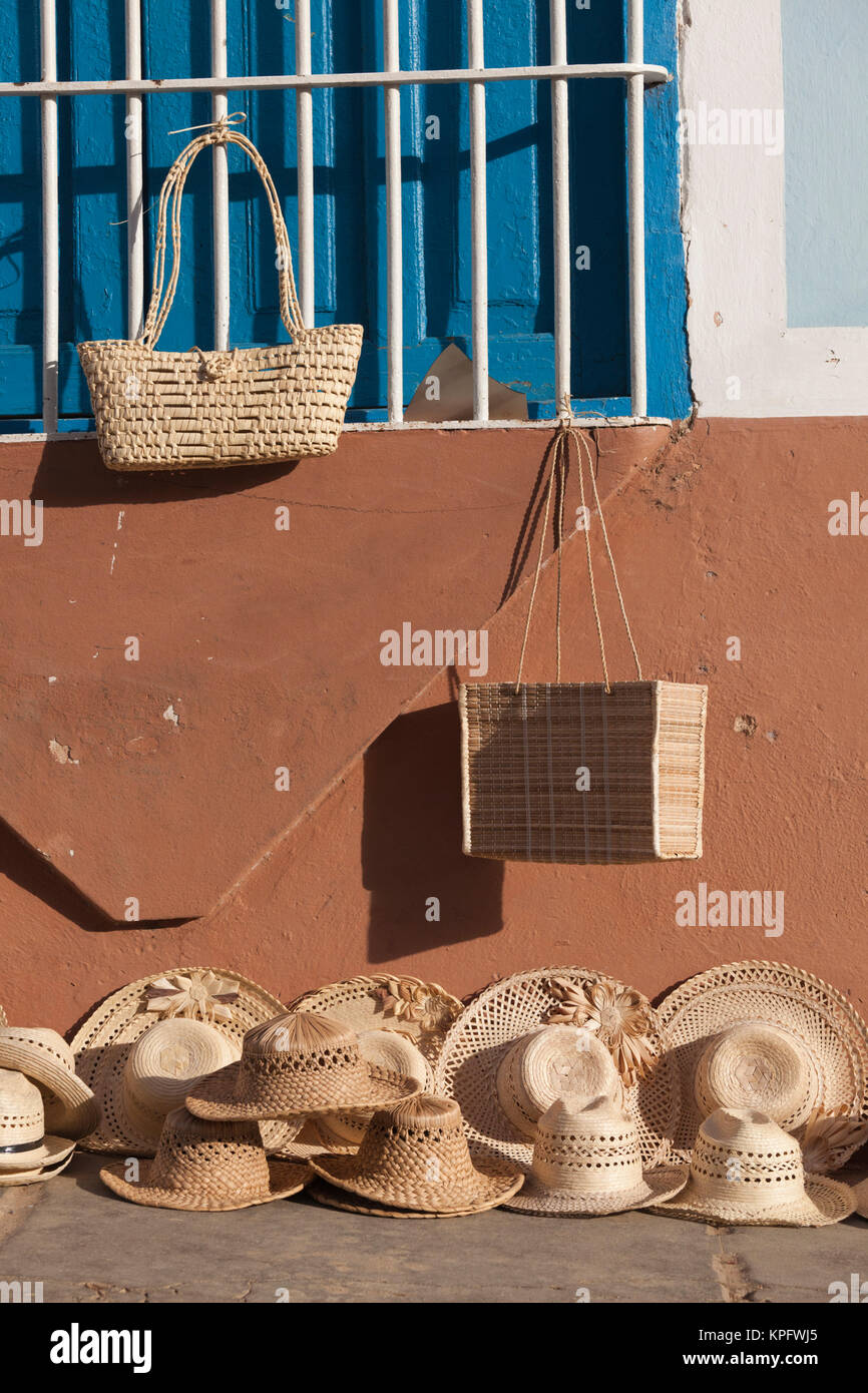 Cuba, Sancti Spiritus Province, Trinidad, Cuban Souvenirs, straw hats
