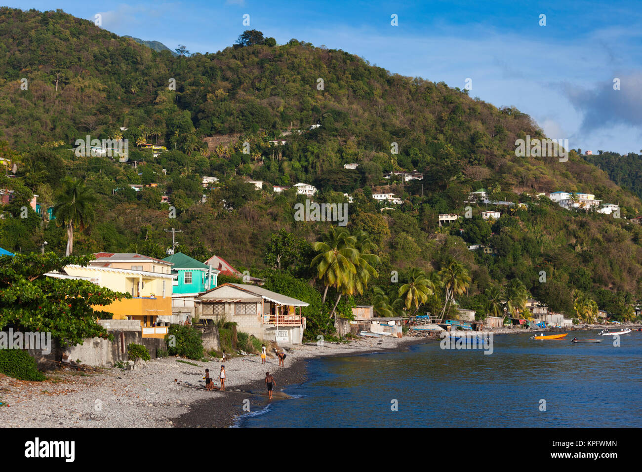 Elevated view roseau town dominica hires stock photography and images
