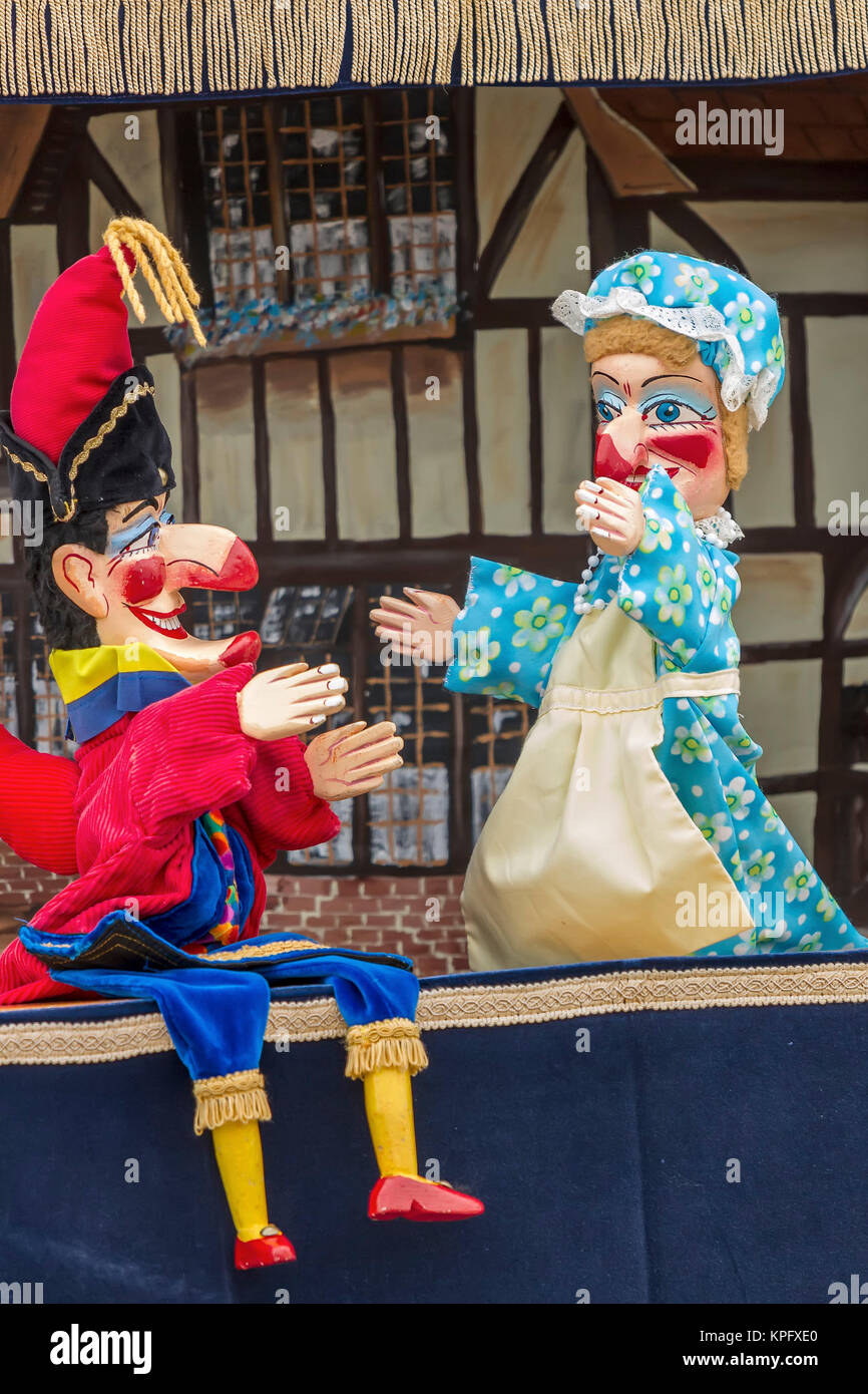 Punch And Judy Show Hampshire UK Stock Photo Alamy
