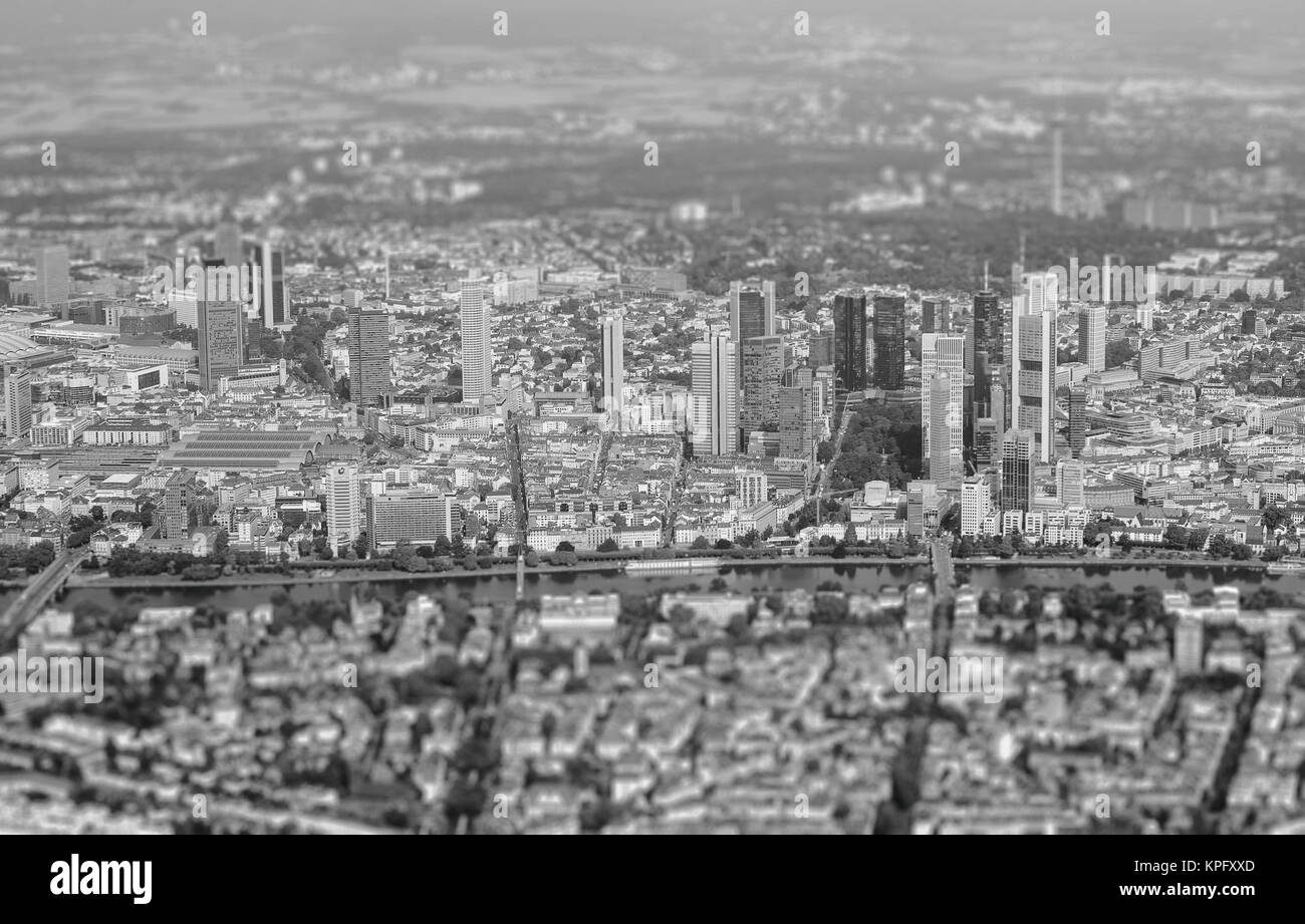 German river main aerial view Black and White Stock Photos & Images - Alamy