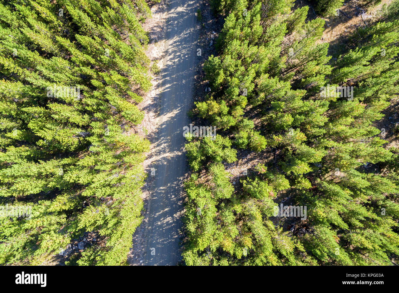 Dirt Road Aerial Stock Photo - Alamy