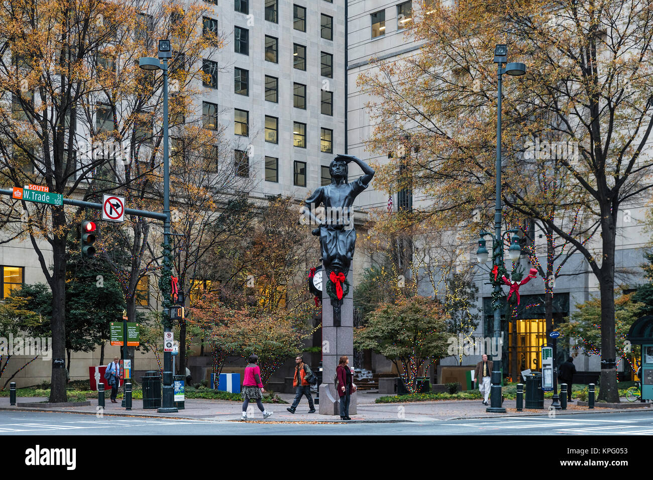 "Industry" Statue by Raymond Kaskey, Charlotte, North Carolina, USA
