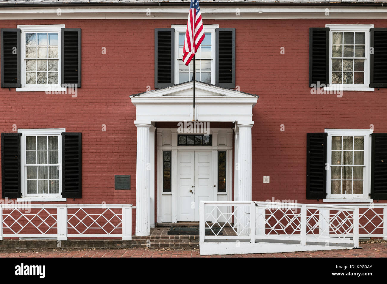 Birthplace of President Woodrow Wilson, Staunton, Virginia, USA. Stock Photo