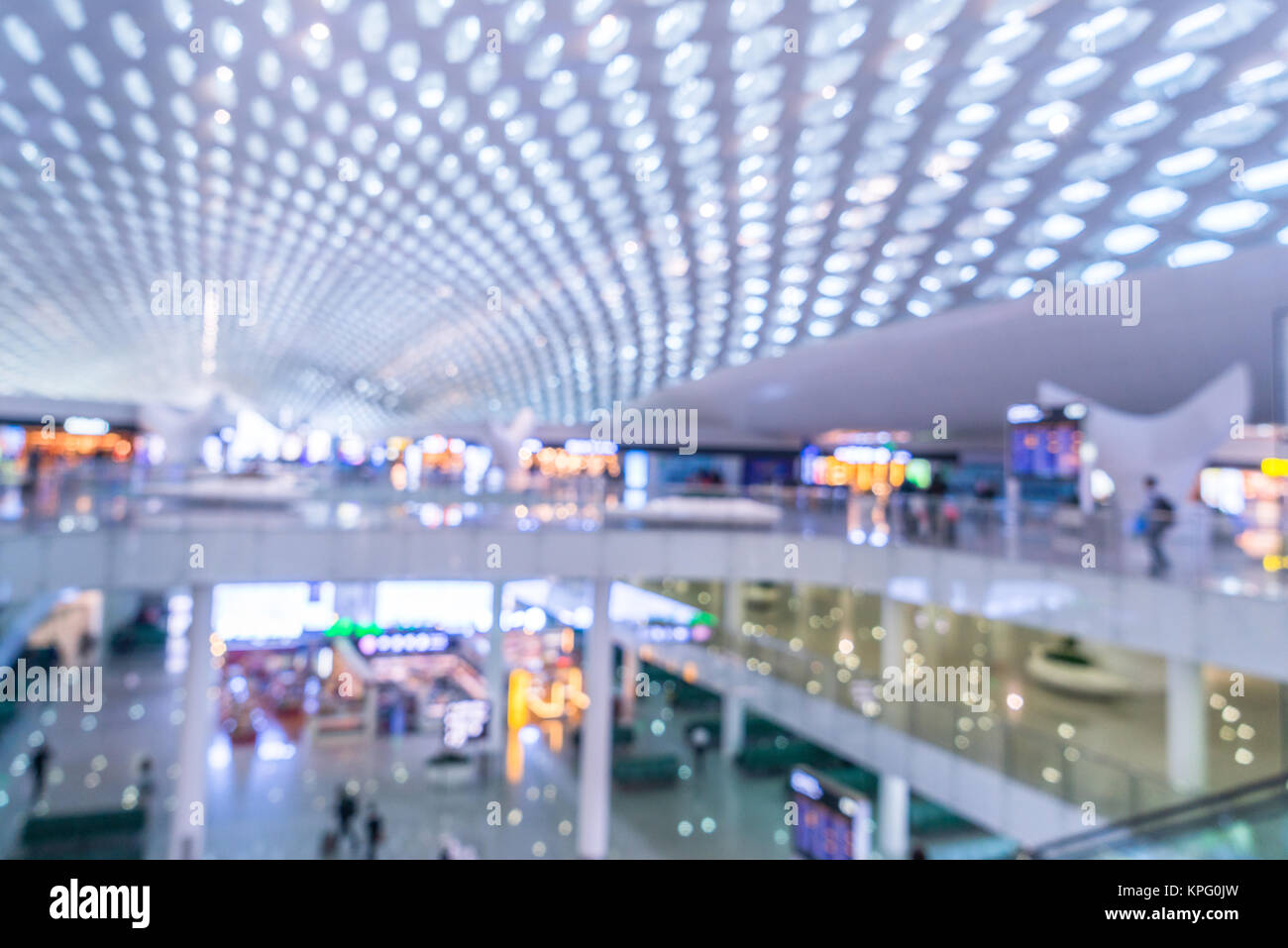 Interiors Of Shopping Mall In Shenzhen China Stock Photo Alamy