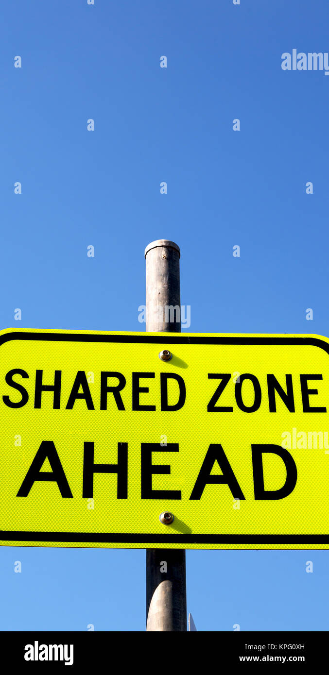 Shared Zone Vector File in australia the sign of shared zone ahead concept of safety in the ...