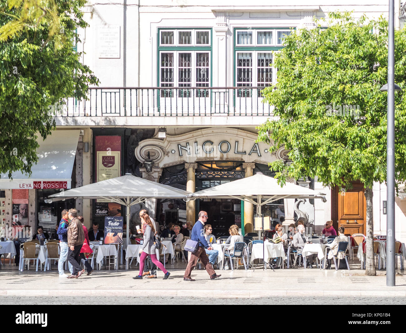 Lisbon, Portugal April 25, 2014 Beautiful classical portuguese bar in downtown Lisbon called
