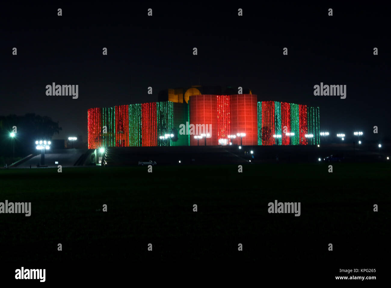 The National Assembly Building of Bangladesh or Jatiyo Sangsad Bhaban