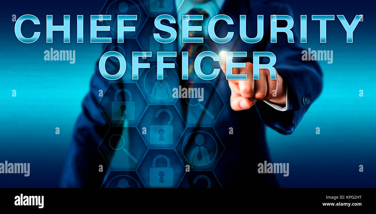 executive-pushing-chief-security-officer-stock-photo-alamy