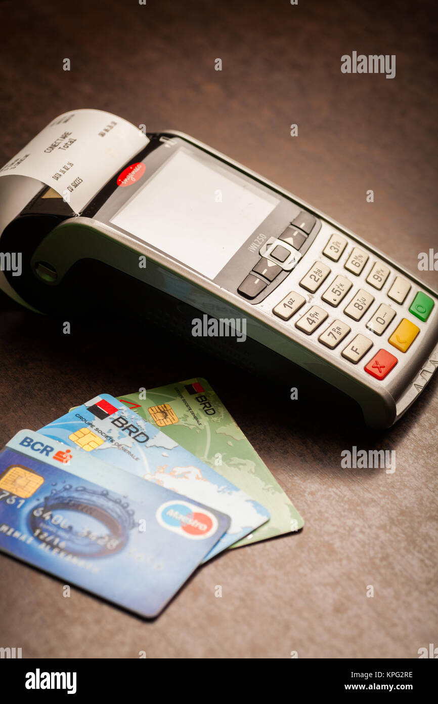 POS and credit cards Stock Photo - Alamy