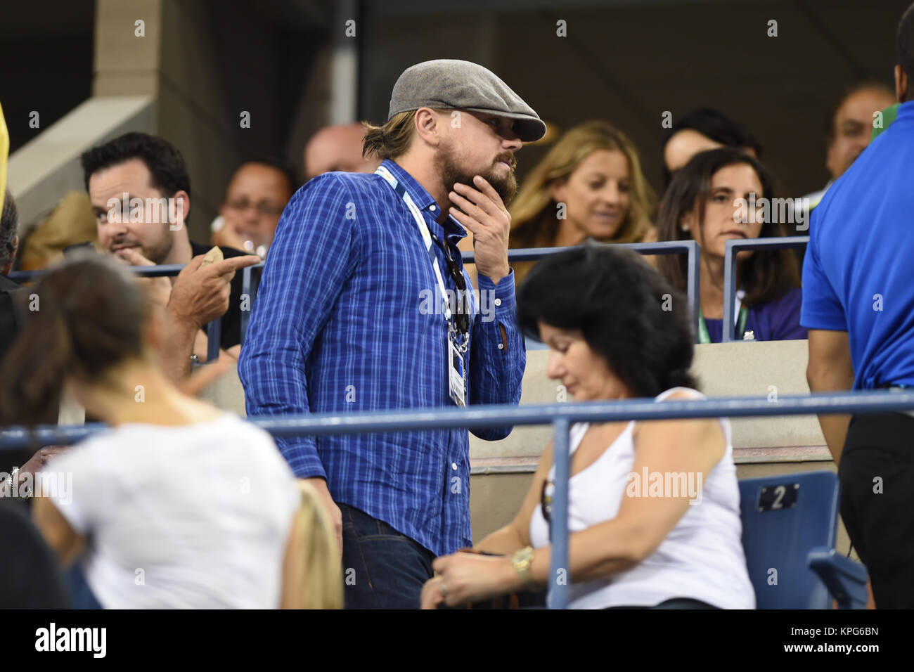 FLUSHING NY- SEPTEMBER 03: Leonardo DiCaprio, Irmelin Indenbirken Stock