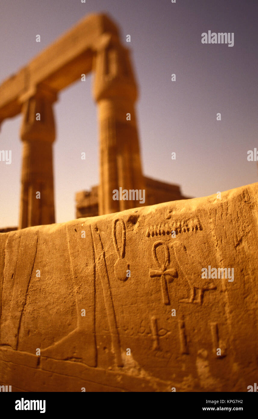 Africa, Egypt, Luxor. Temple of Karnak Stock Photo