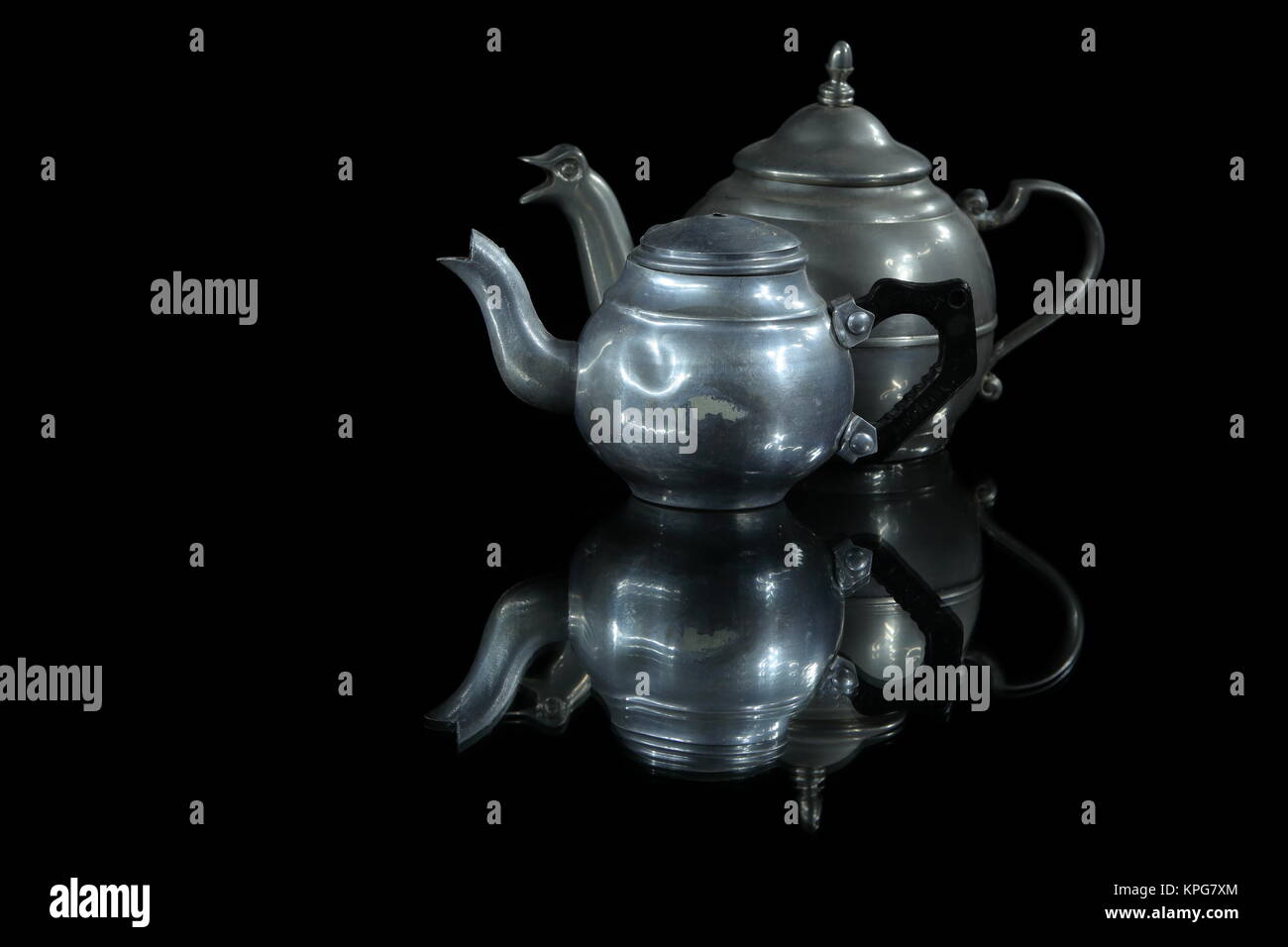 Coffee pot made of aluminium Stock Photo Alamy