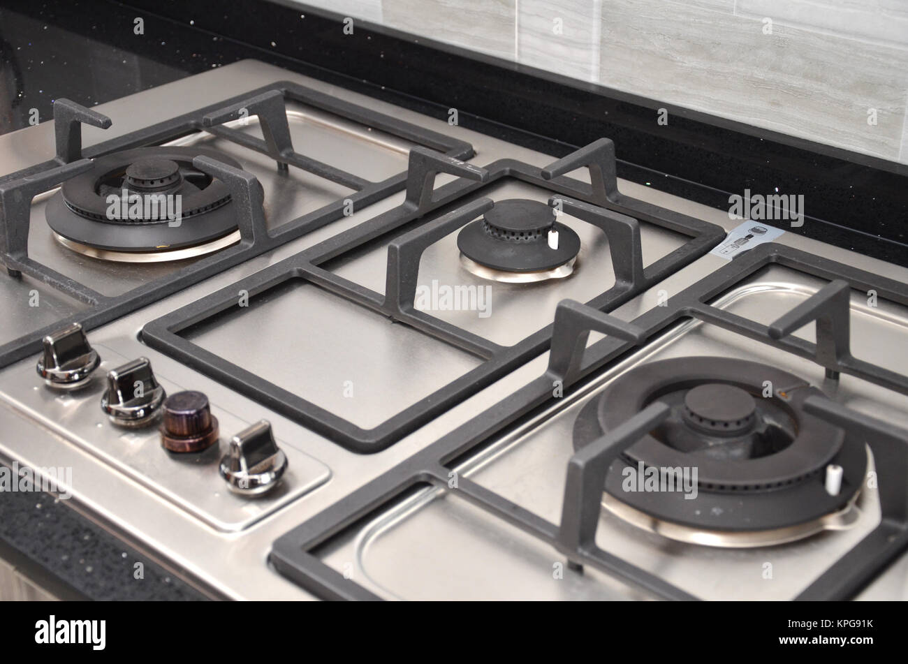 Kitchen gas stove in the kitchen Stock Photo Alamy