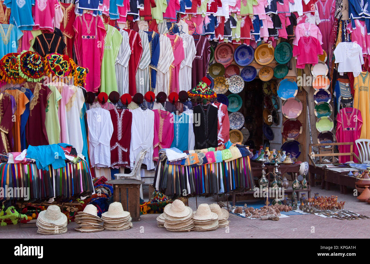 Clothing shop, Marrakech, Morocco Stock Photo Alamy