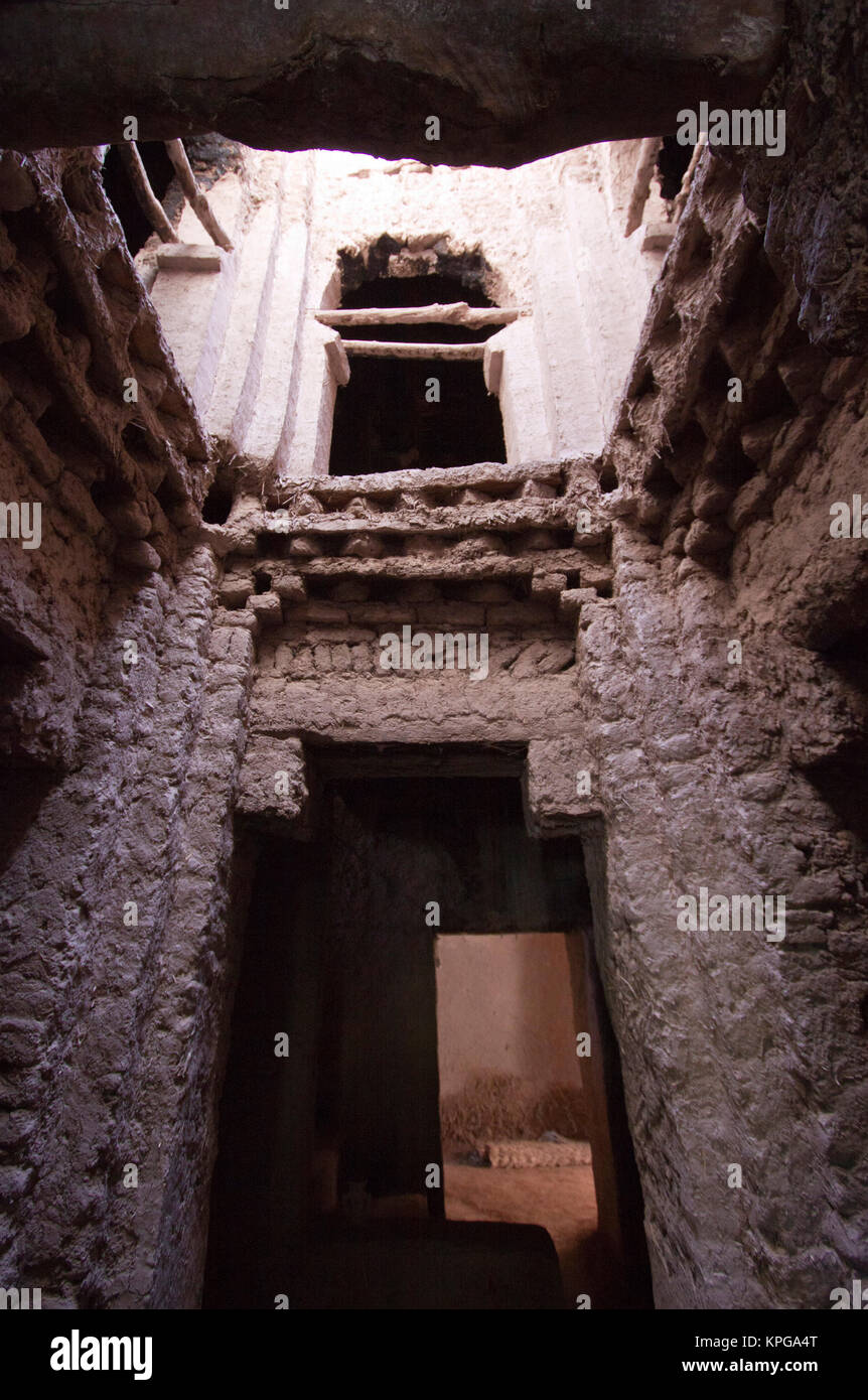 Kasbah interior, Ouarzazate, Morocco Stock Photo - Alamy