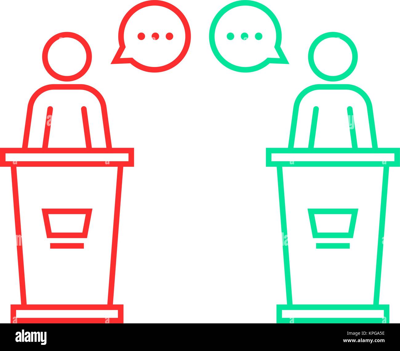 debates between candidates Stock Vector Image & Art Alamy