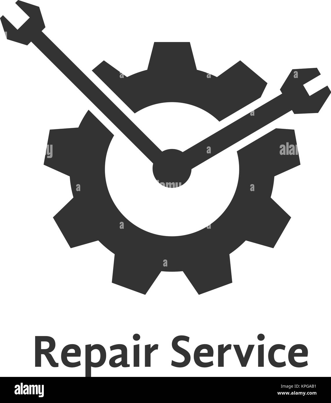 repair service with gear like clock Stock Vector Image & Art Alamy