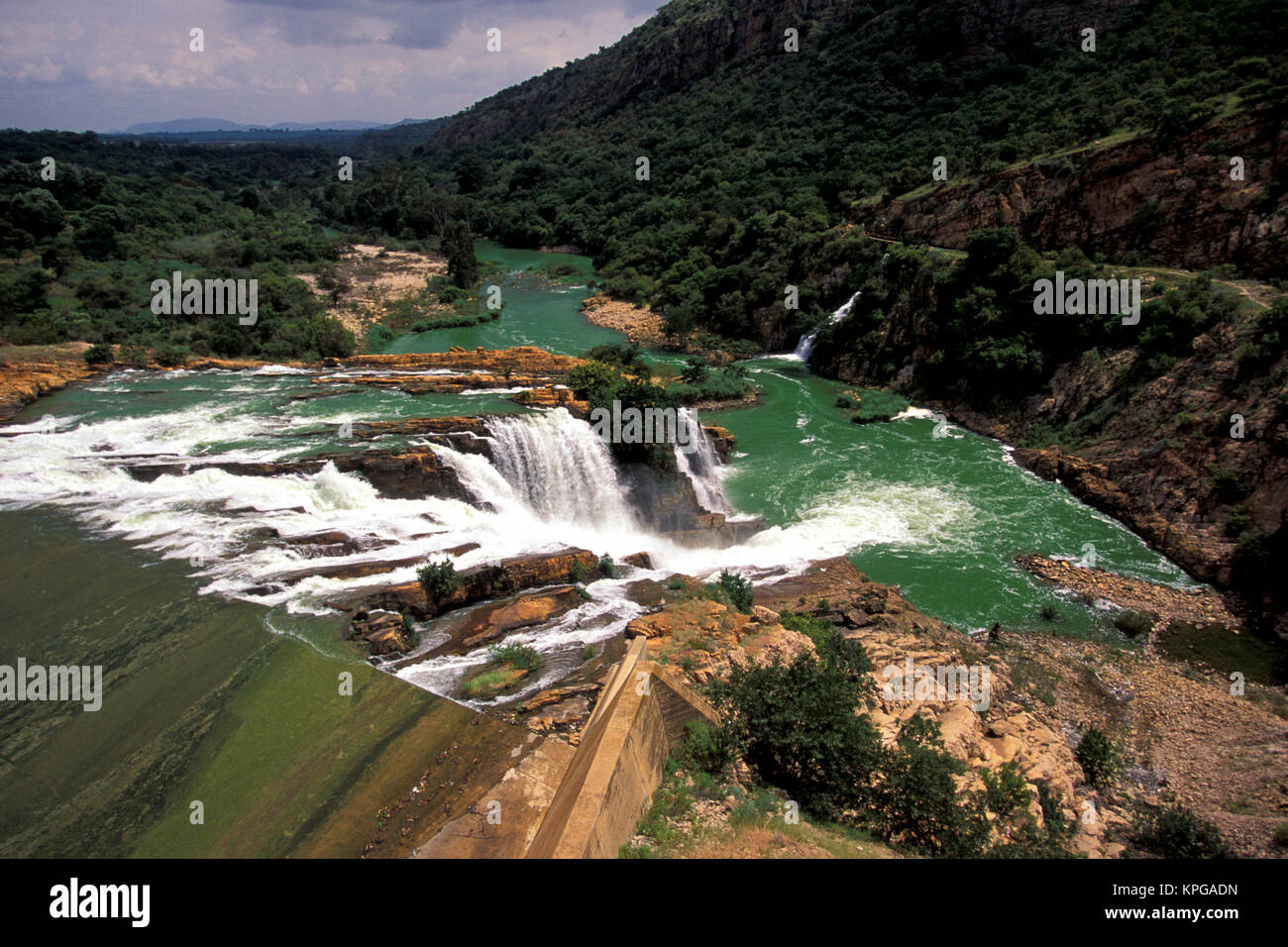 Africa, South Africa, Northwest Province. Waterfalls in Big Water
