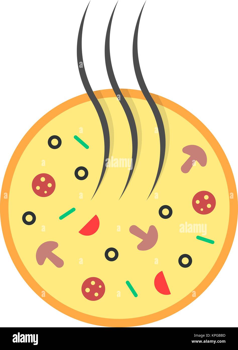 color simple pizzeria emblem Stock Vector Image & Art - Alamy