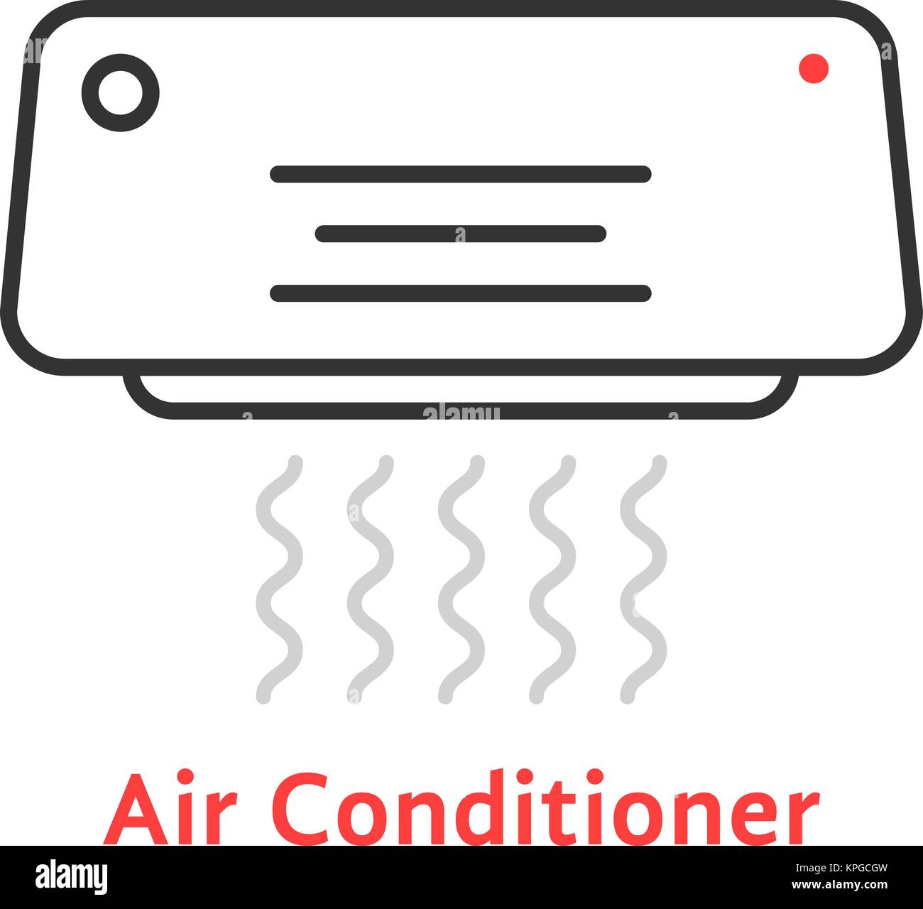 thin line air conditioner icon Stock Vector Image & Art - Alamy