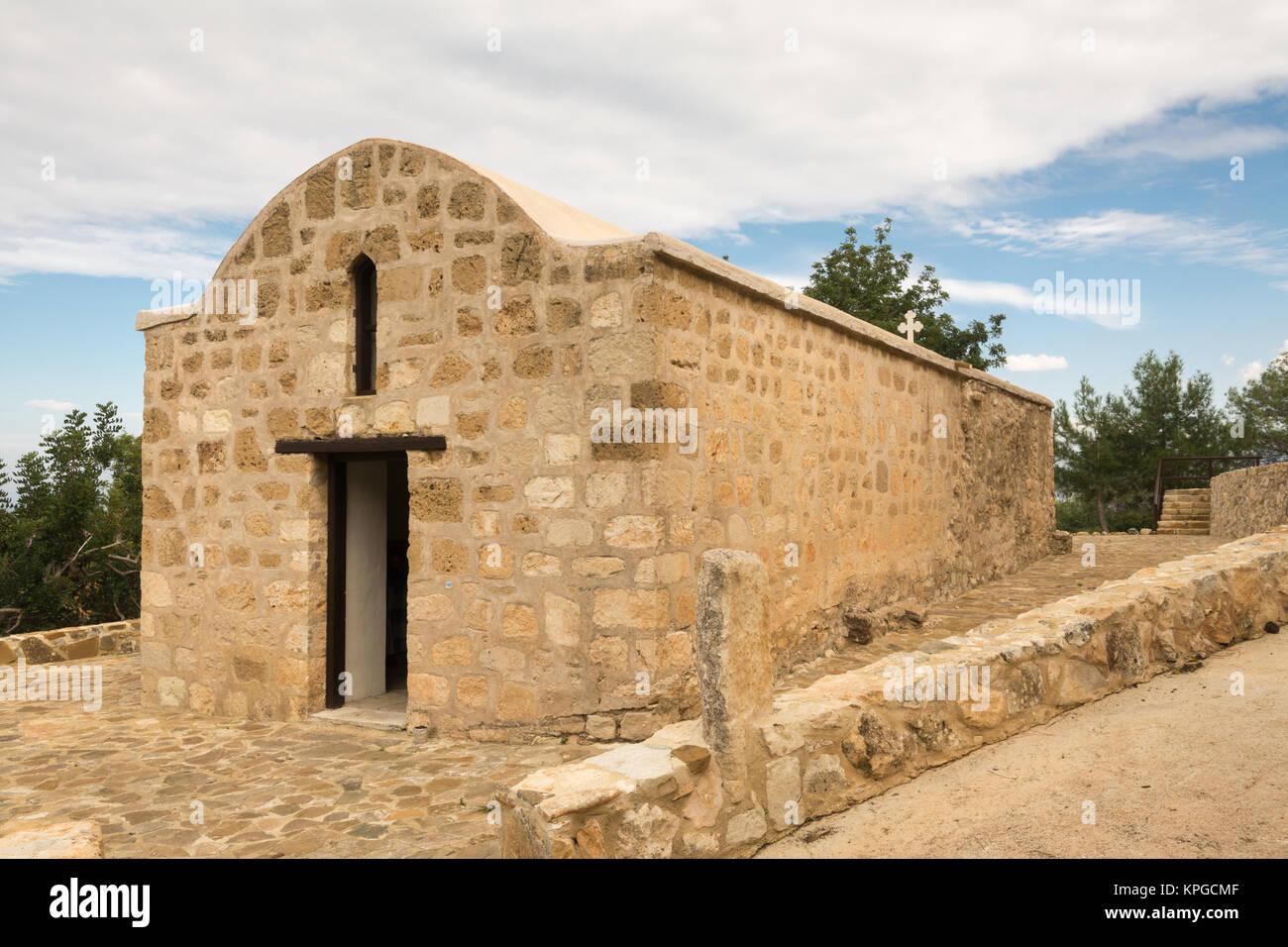 The chapel of Saint Minas near the village of Neo Chorio in Cyprus Stock Photo