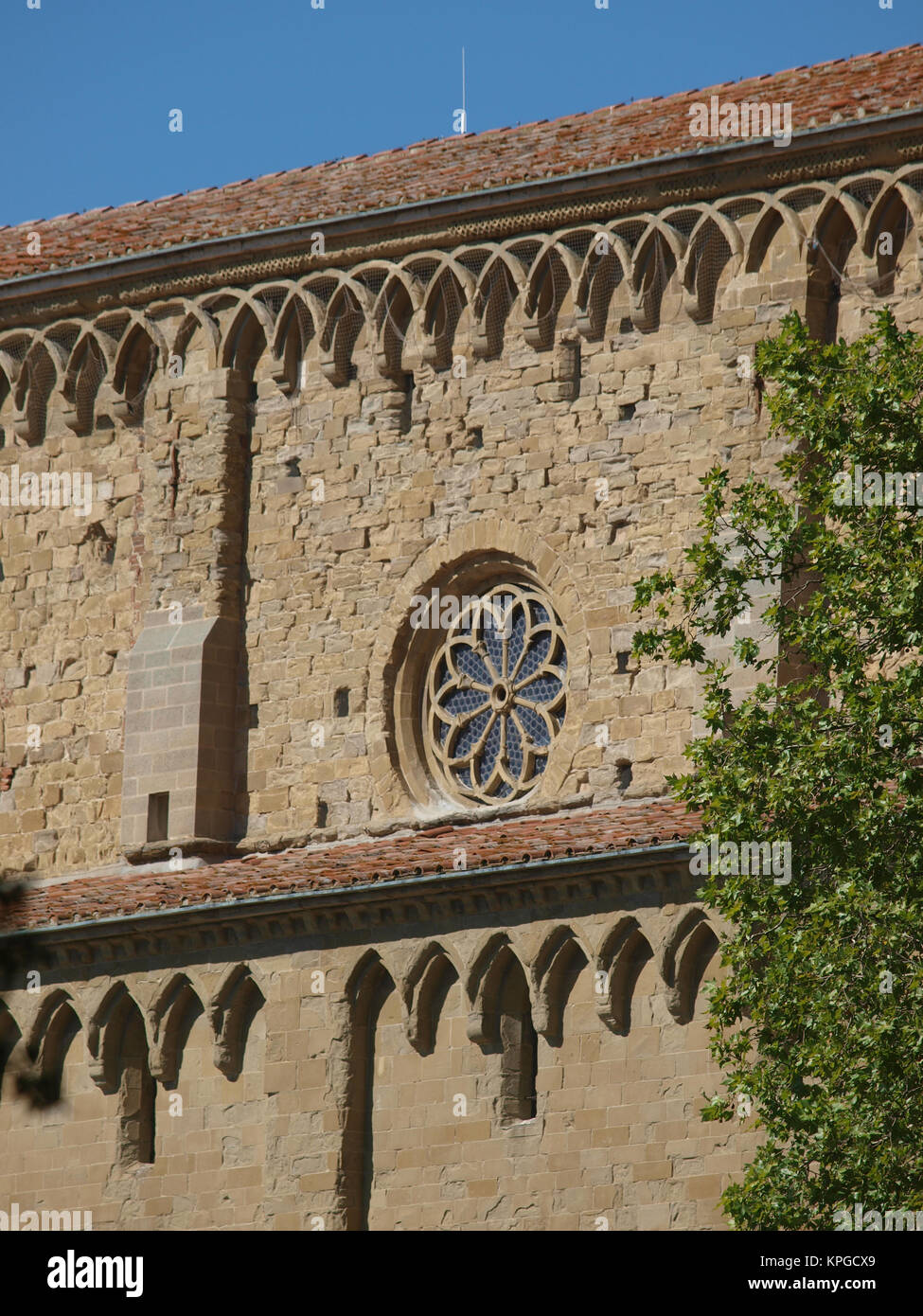 Arezzo the Gothic Cathedral of Saint Donatus Stock Photo Alamy
