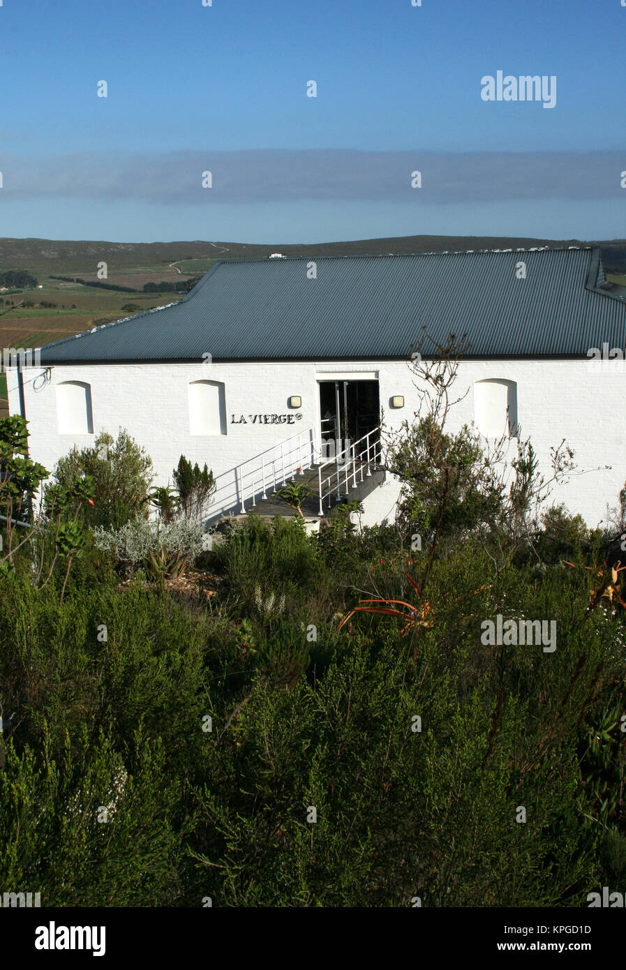 La-Vierge restaurant and winery, Hermanus, South Africa Stock Photo
