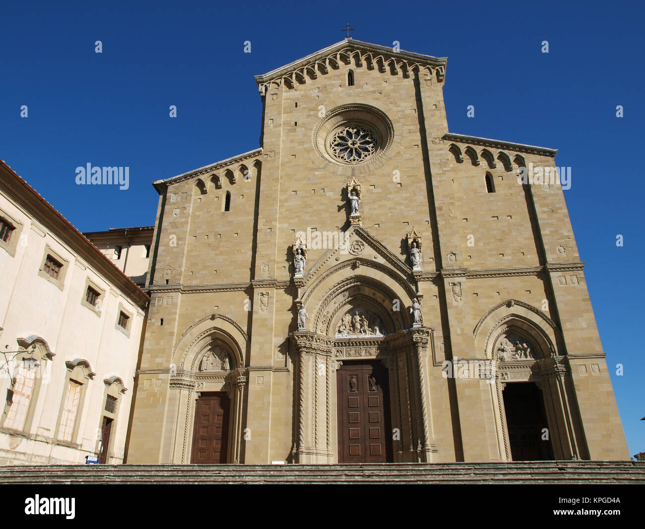 Arezzo the Gothic Cathedral of Saint Donatus Stock Photo Alamy