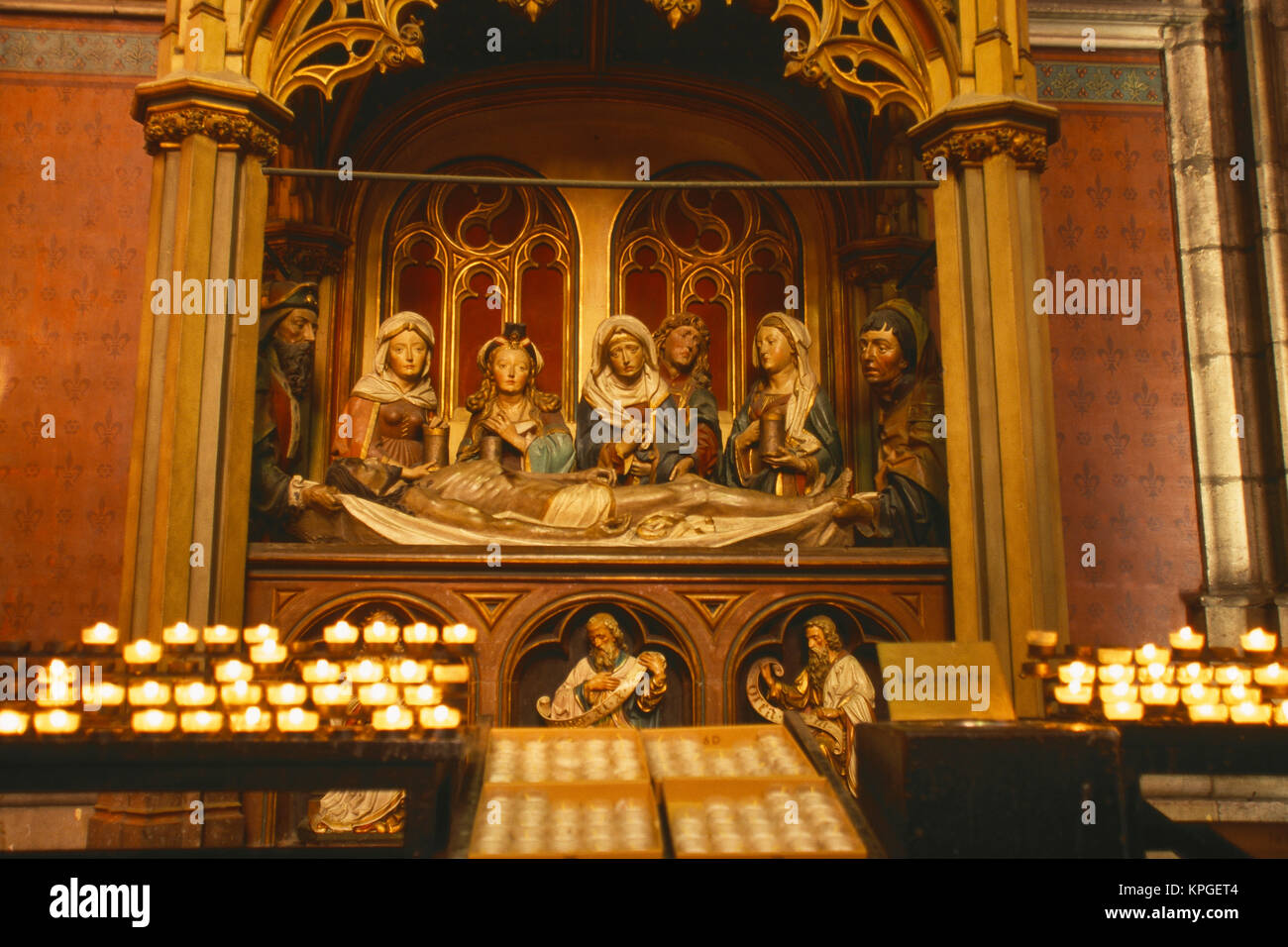 Germany, Cologne (Koln), interior of Cologne Cathedral (Kolner Dom), a UNESCO World Heritage Site. Stock Photo