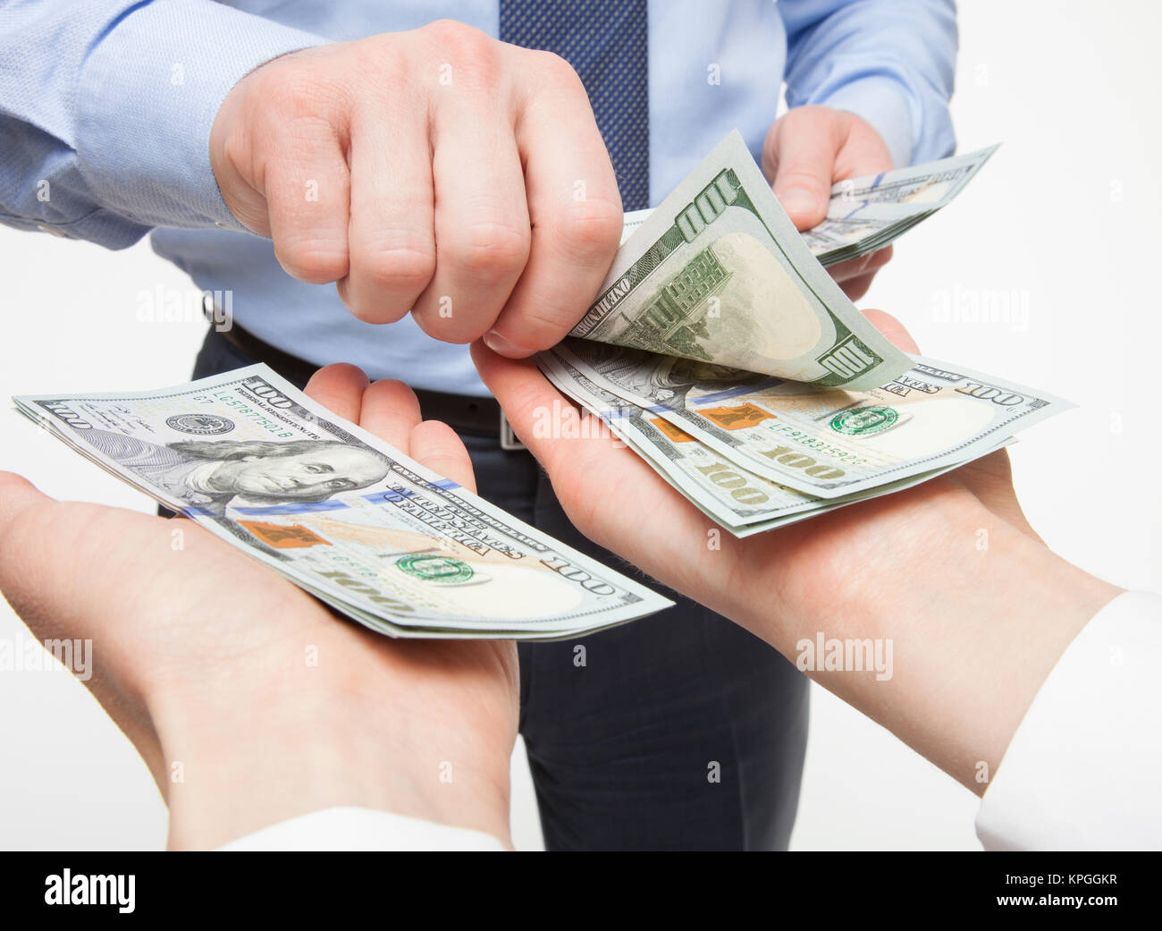 Human hands exchanging money Stock Photo Alamy