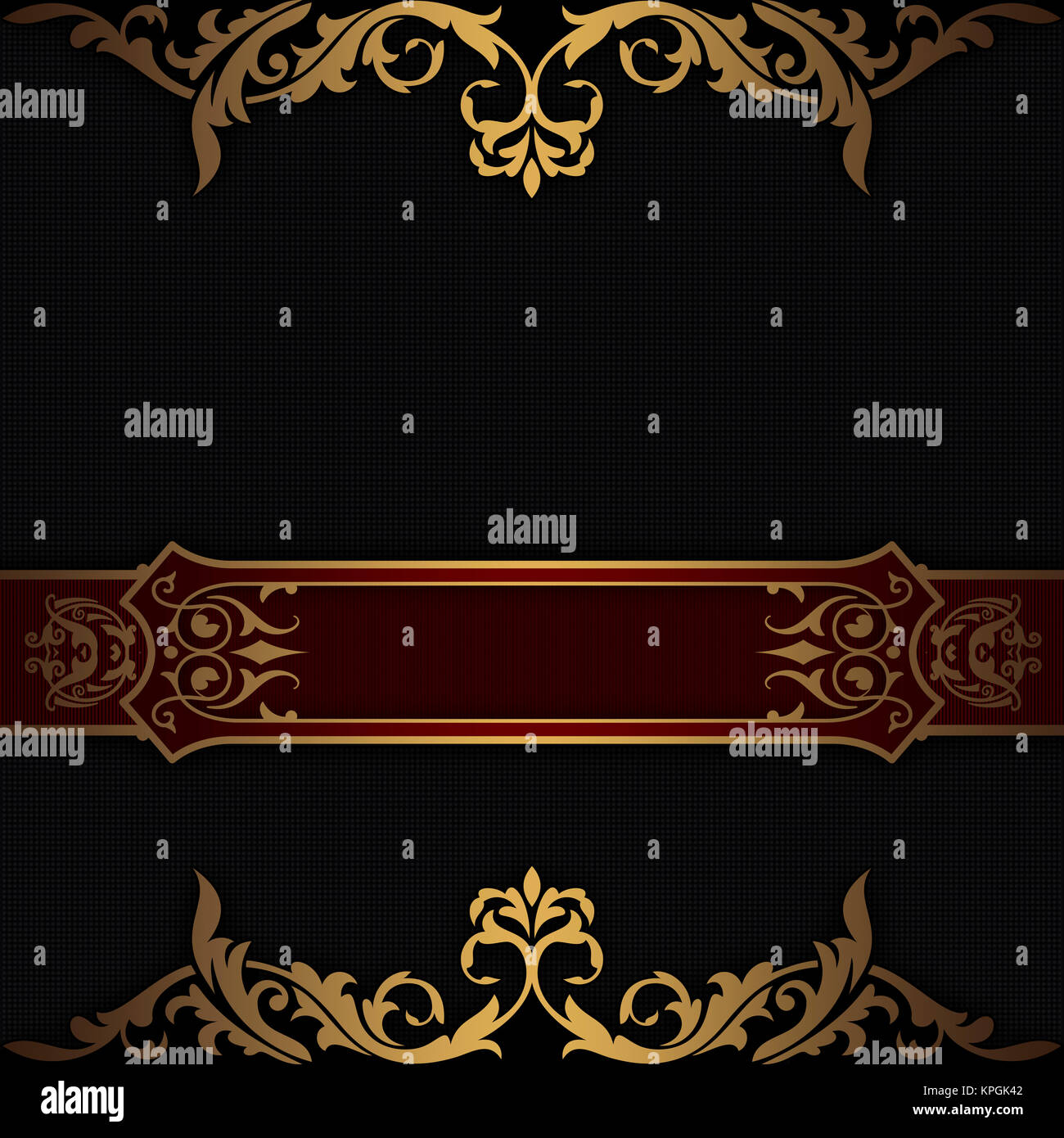 Decorative vintage background with gold patterns and decorative