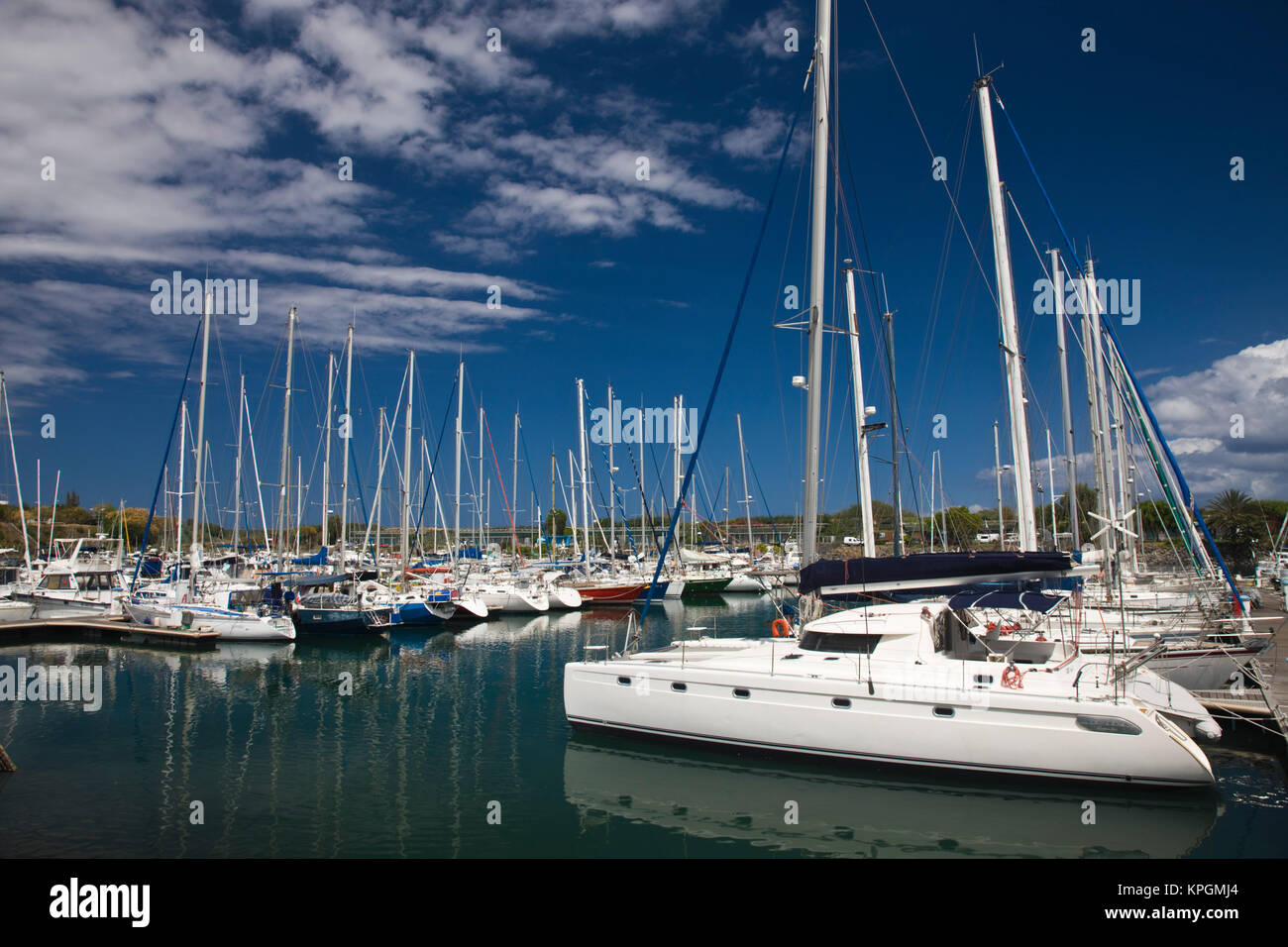 France, Reunion Island, Le Port, Yacht Marina Stock Photo - Alamy