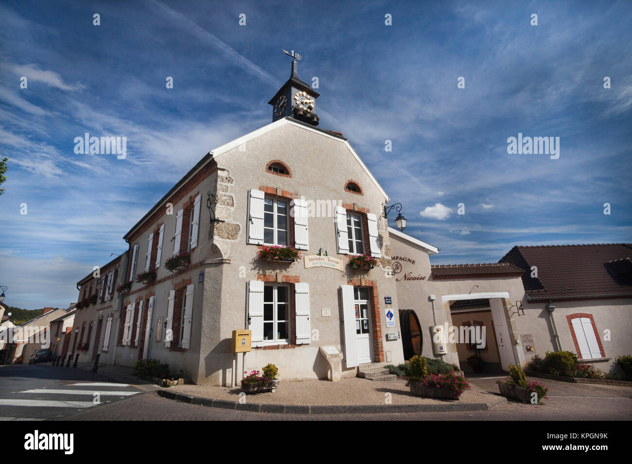 France, Marne, Champagne Region, Hautvillers, town hall Stock Photo Alamy