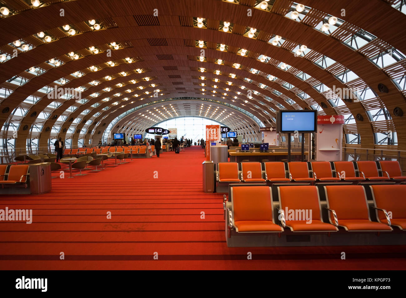 France, Paris, Aeroport Charles De Gaulle airport, Aerogare 2-Terminal ...