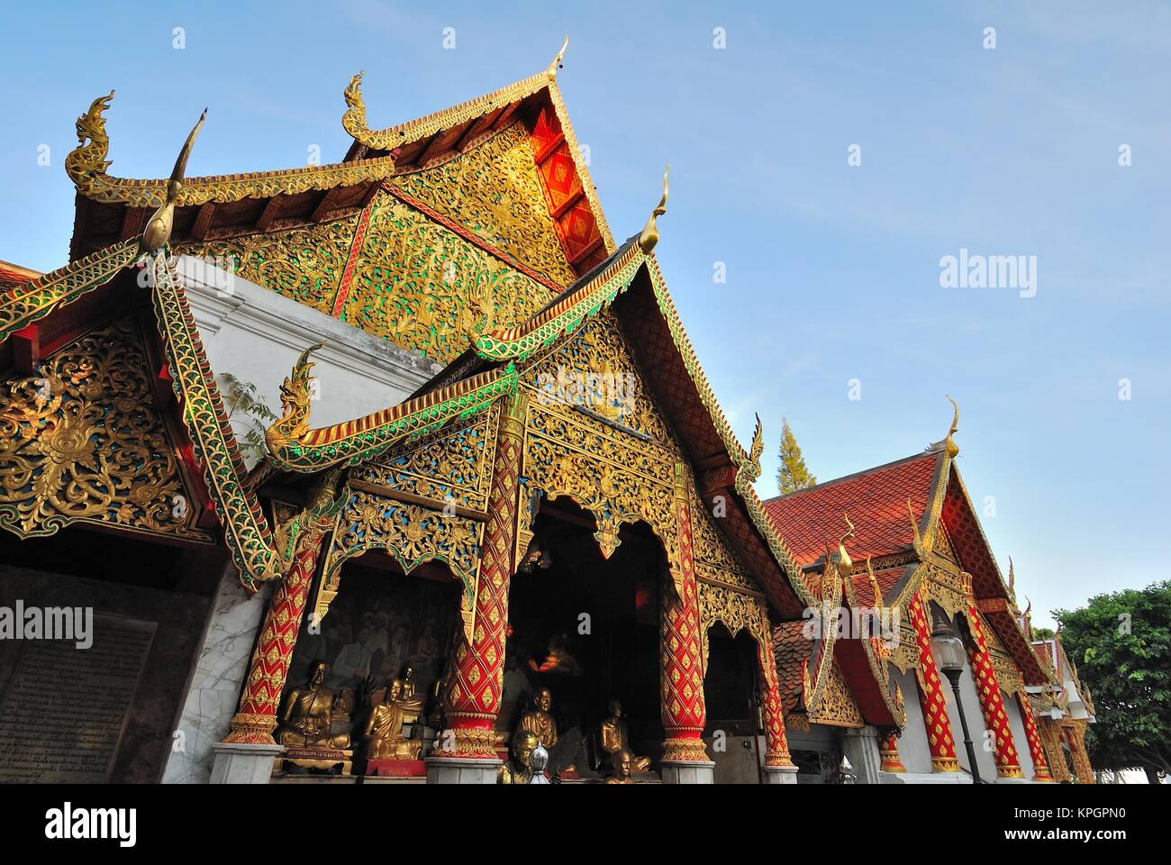 Majestic religious monument with typical Southeast Asian architectural ...