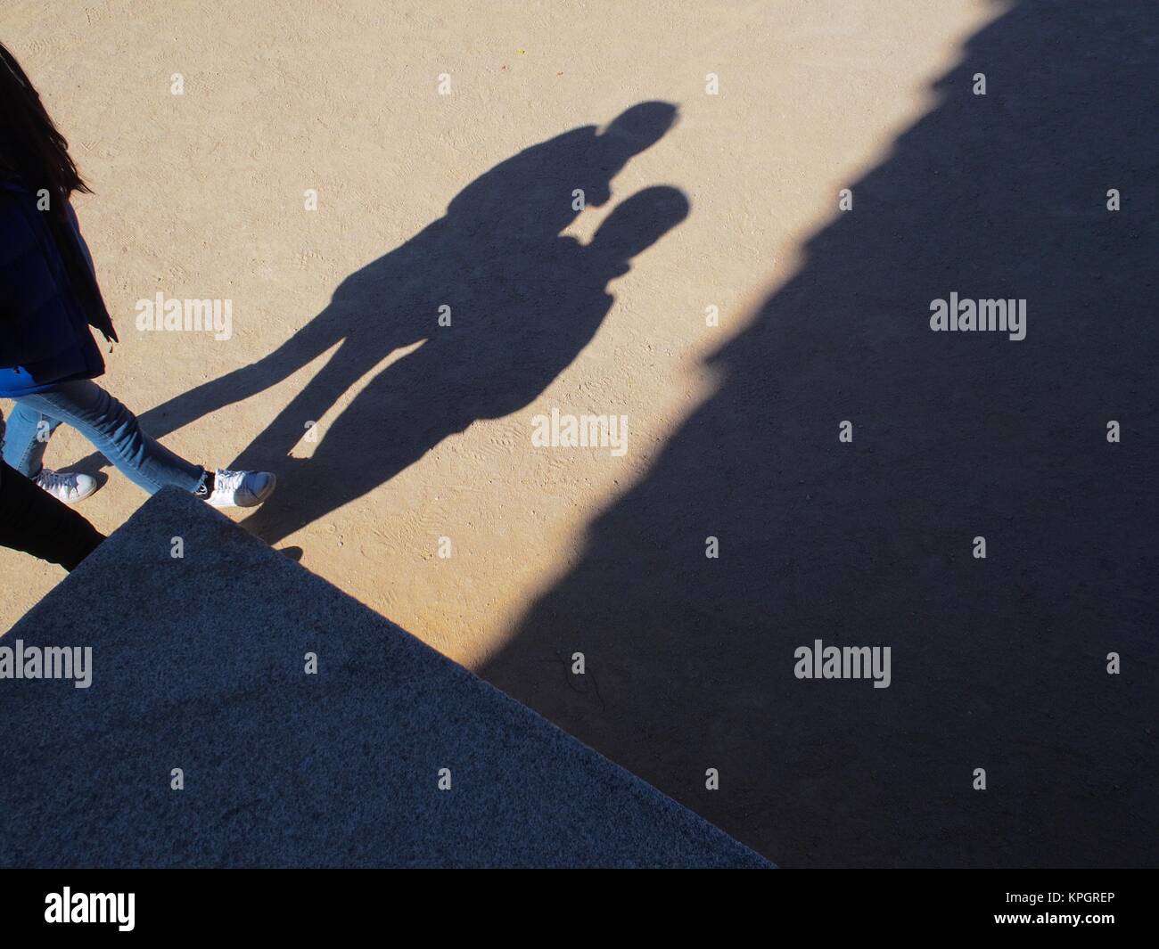 Shadow of two people Stock Photo - Alamy