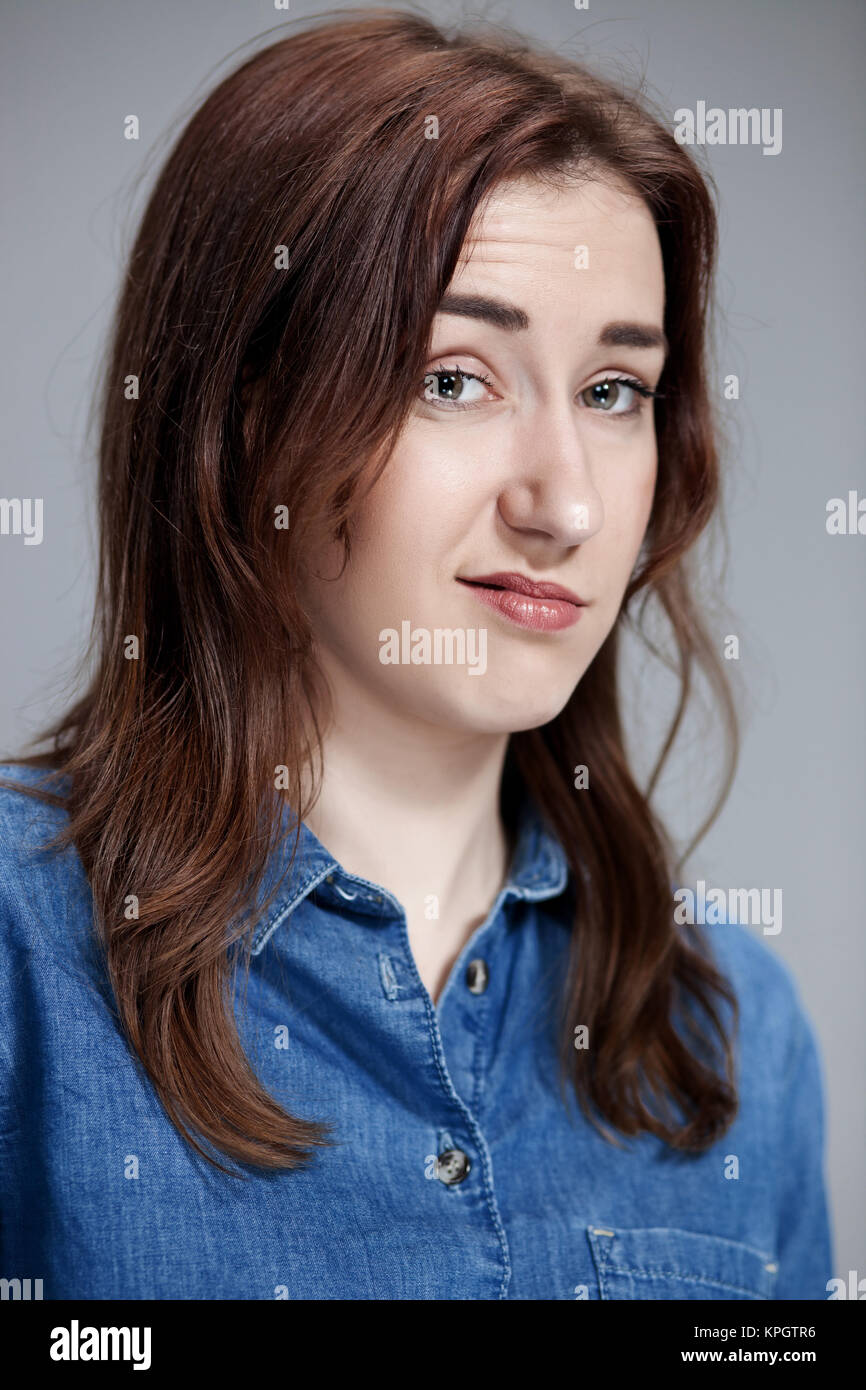 portrait of disgusted woman Stock Photo - Alamy