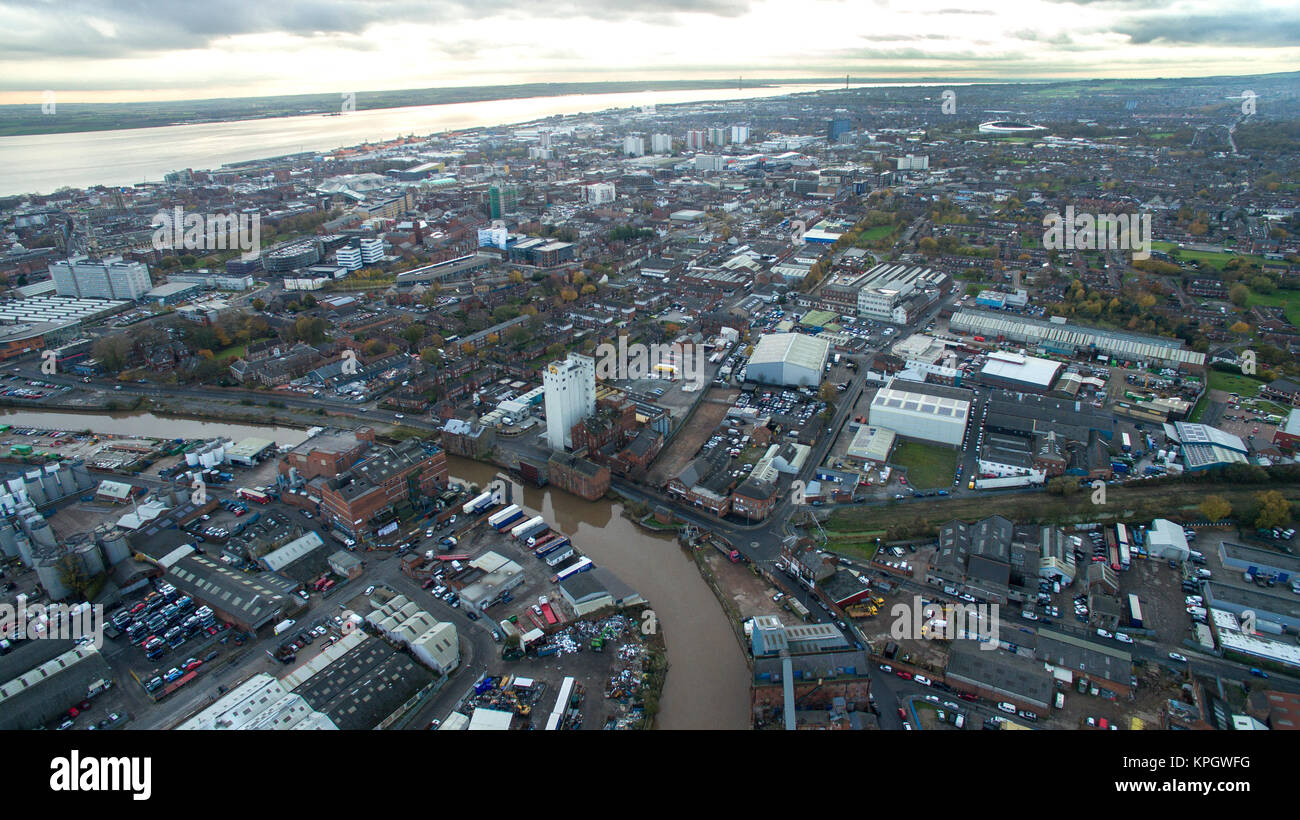 tourist attraction, Kingston Upon Hull,  aerial view, city of Hull Stock Photo