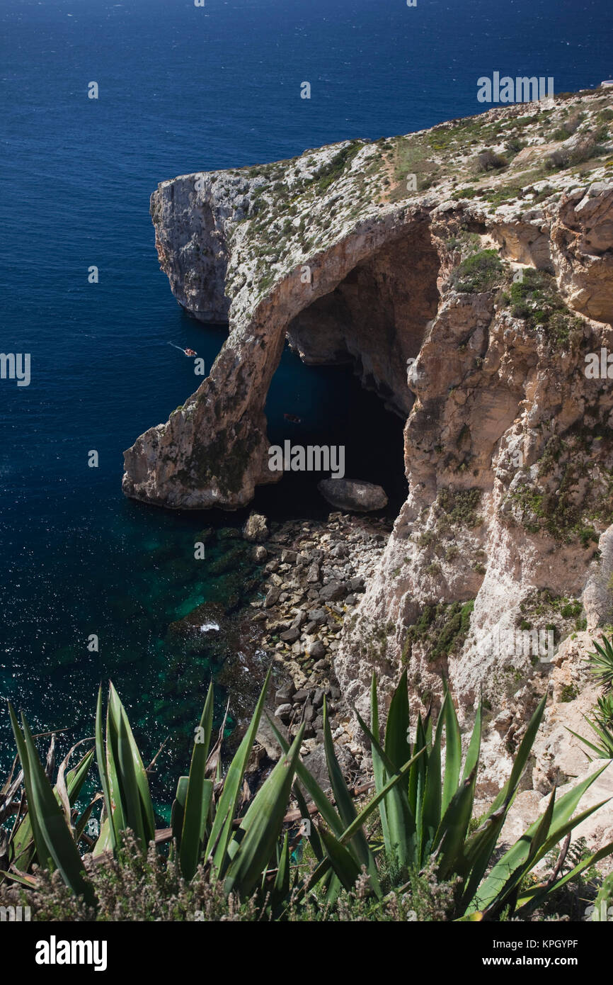 Malta, Southeast, Wied izZurrieq, Blue Grotto rock formation Stock Photo Alamy