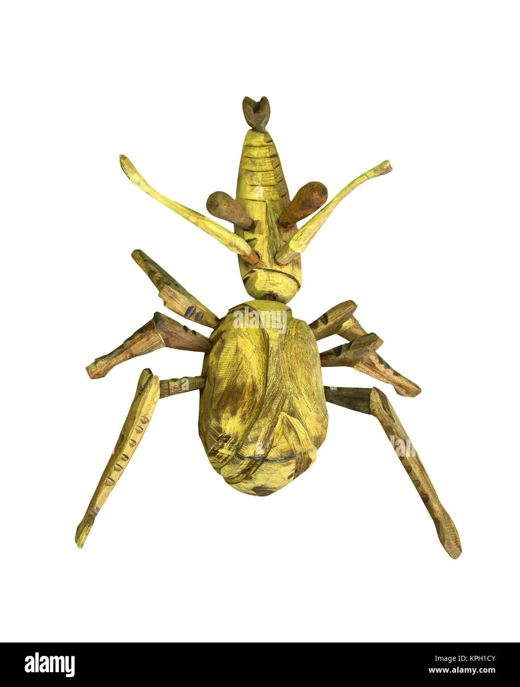 Artificial wooden bug isolated Stock Photo Alamy