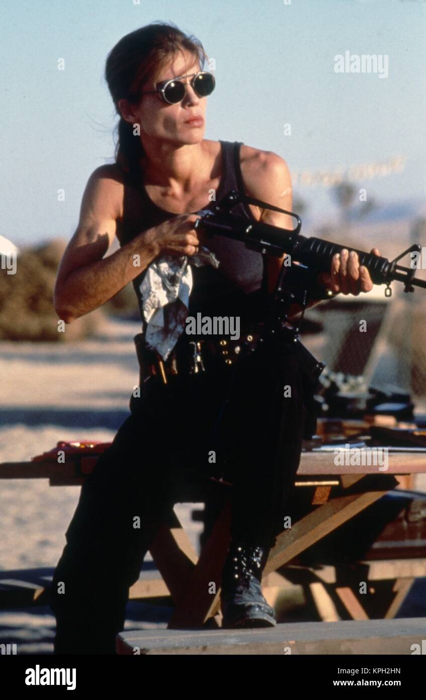 Terminator 2: Judgment Day  Year : 1991 USA Director : James Cameron Linda Hamilton Stock Photo