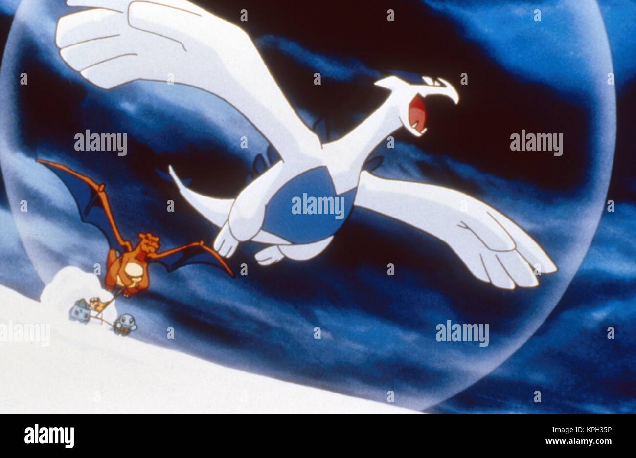 Gekijô-ban poketto monsutâ: Maboroshi no pokemon: Rugia bakutan  Pokemon: The Power of One Year : 1999 USA / Japan Director : Kunihiko Yuyama, Michael Haigney Animation Stock Photo