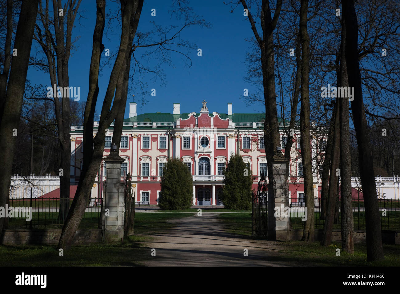 Estonia, Tallinn, Kadriorg area, Kadriorg Palace, b. 1736 Stock Photo