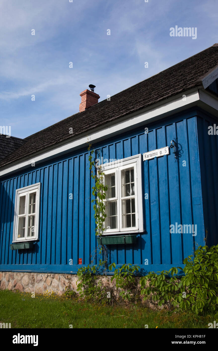 Lithuania, Trakai, Trakai Historical National Park, village house detail Stock Photo