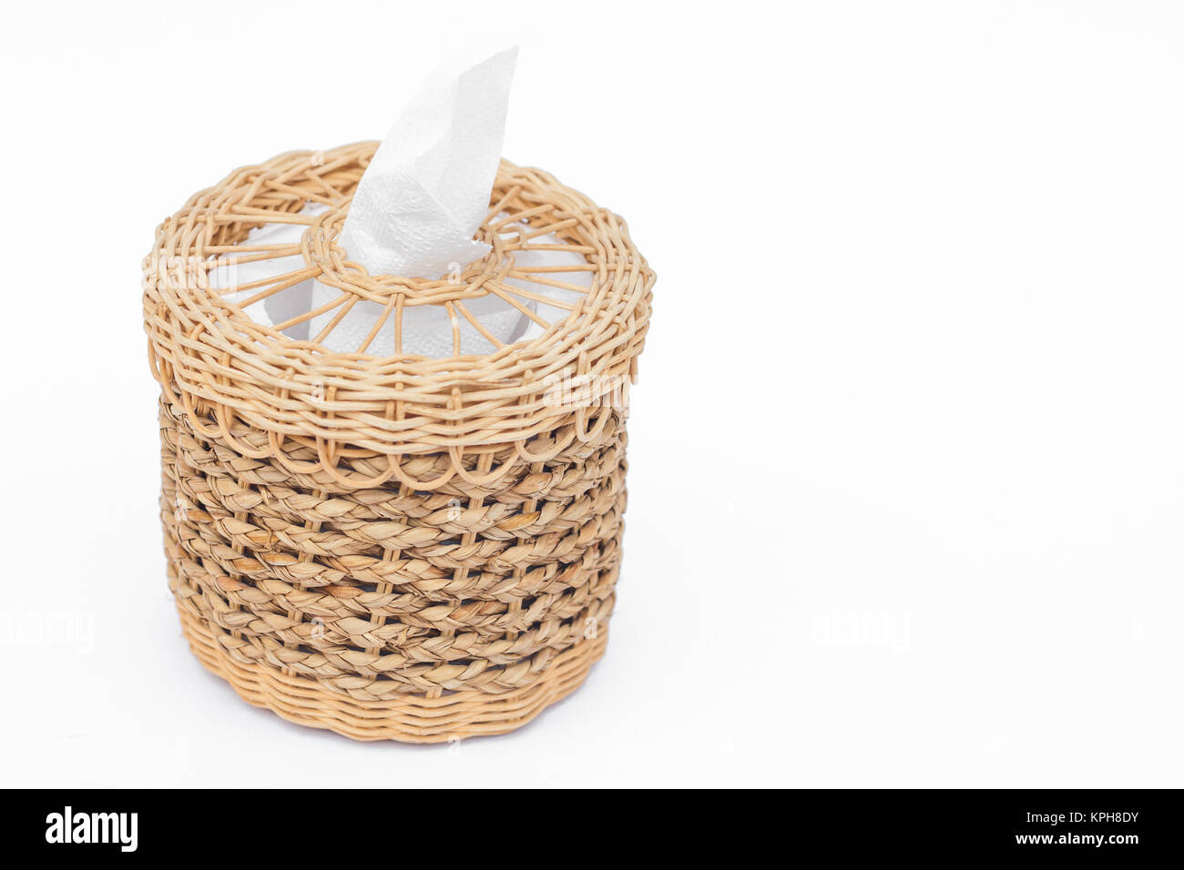 Craft weave tissue paper box Stock Photo Alamy