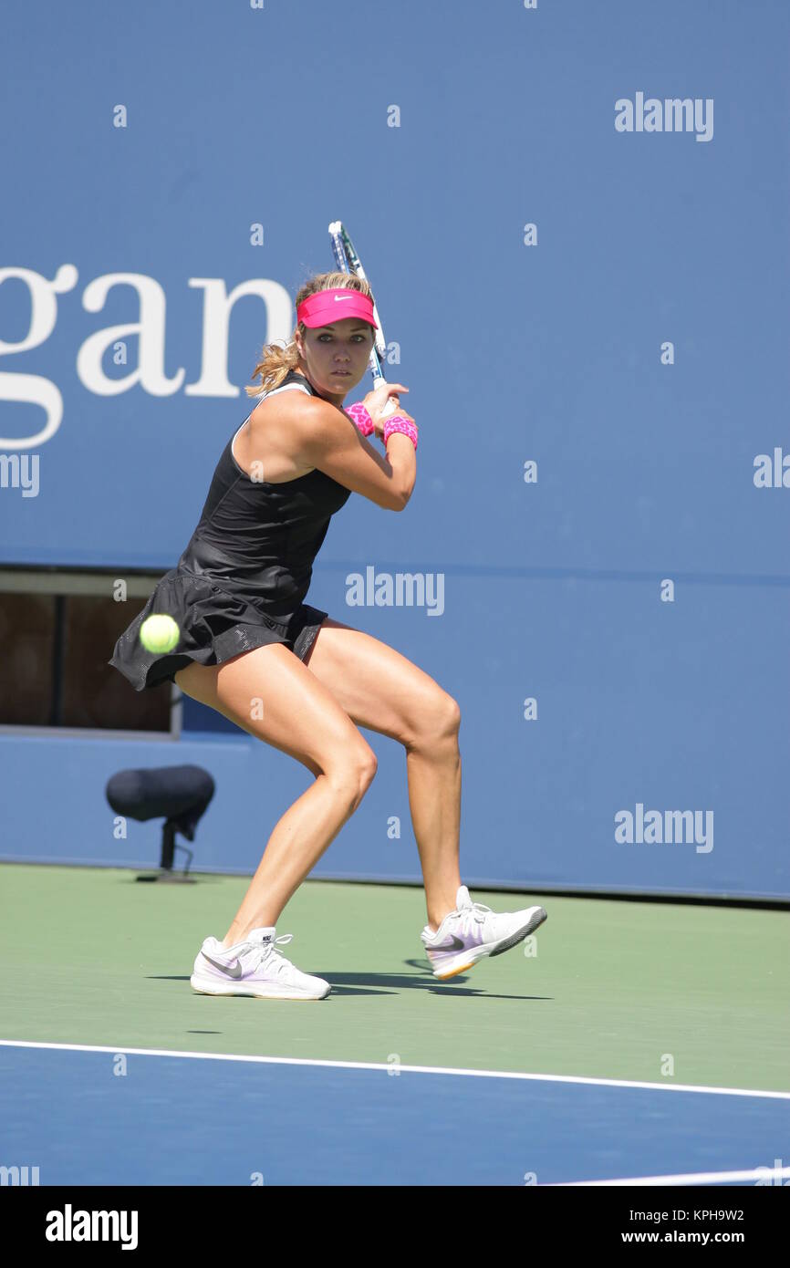 FLUSHING NY- AUGUST: Danielle Rose Collins, at the 2014 US Open at the USTA  Billie Jean King National Tennis Center on August, 2014 in the Flushing  neighborhood of the Queens borough of