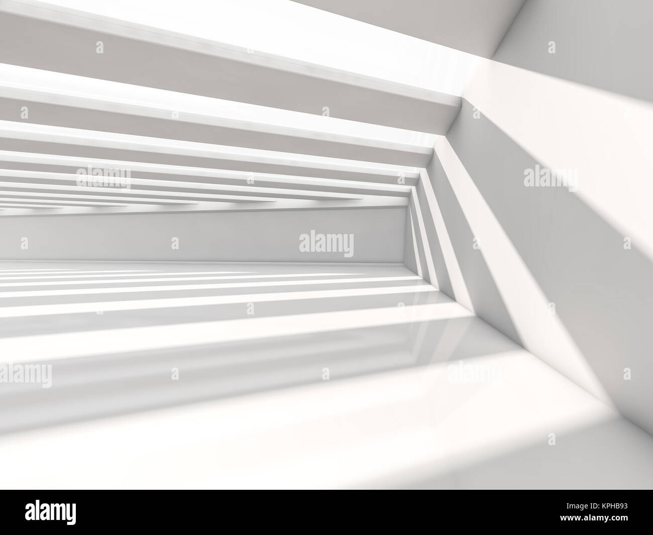 Abstract modern architecture background, empty white open space ...