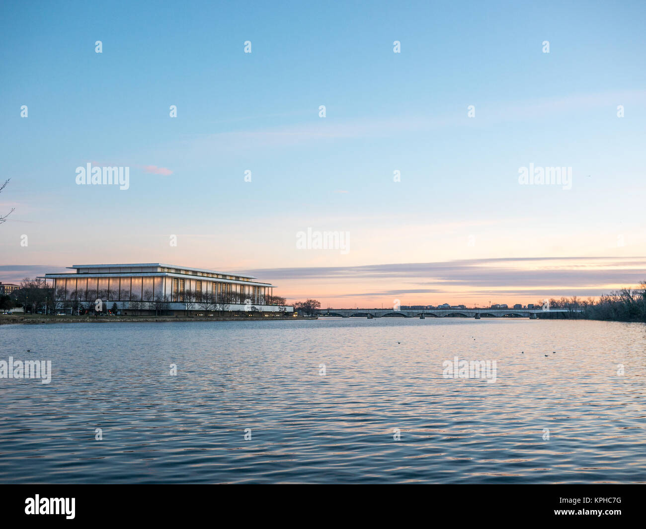 Views of a Potomac Sunset Stock Photo