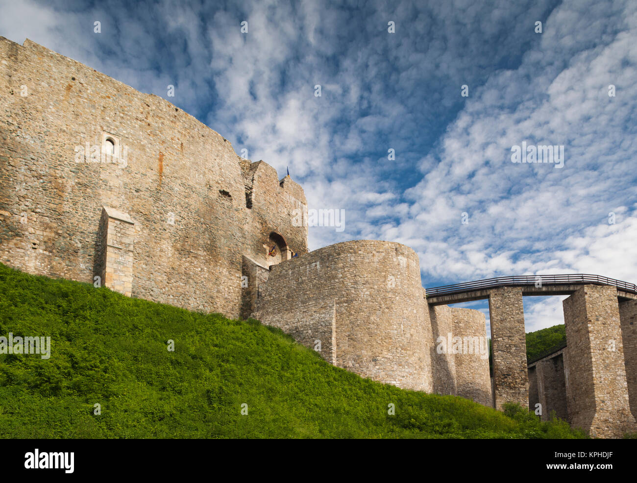 Neamt Citadel Ruins and Museum.Romania Editorial Photo - Image of